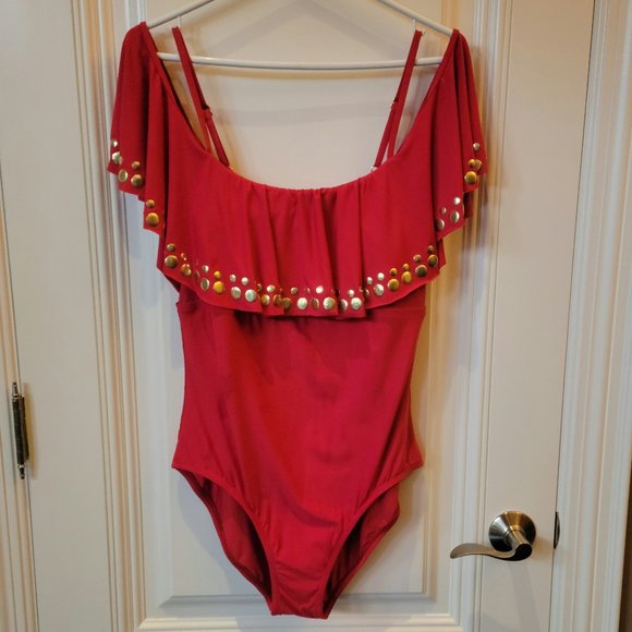 NWOT Athena Cold Shoulder one Piece Bathing Suit - Picture 4 of 10